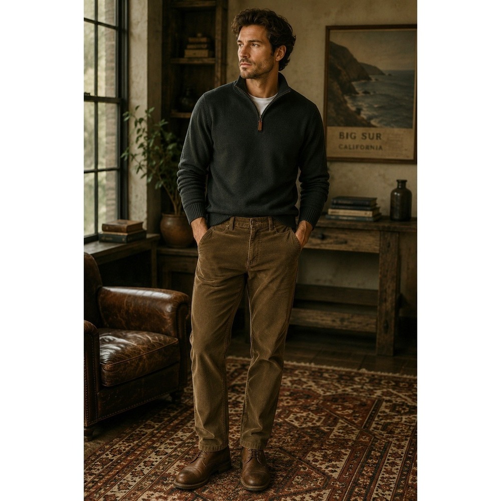 Copper & Oak Pants Mens 34x30 Brown‎ Corduroy Gorpcore Workwear Indie